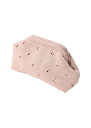 Small fleur clutch Oyster Pink Pico 